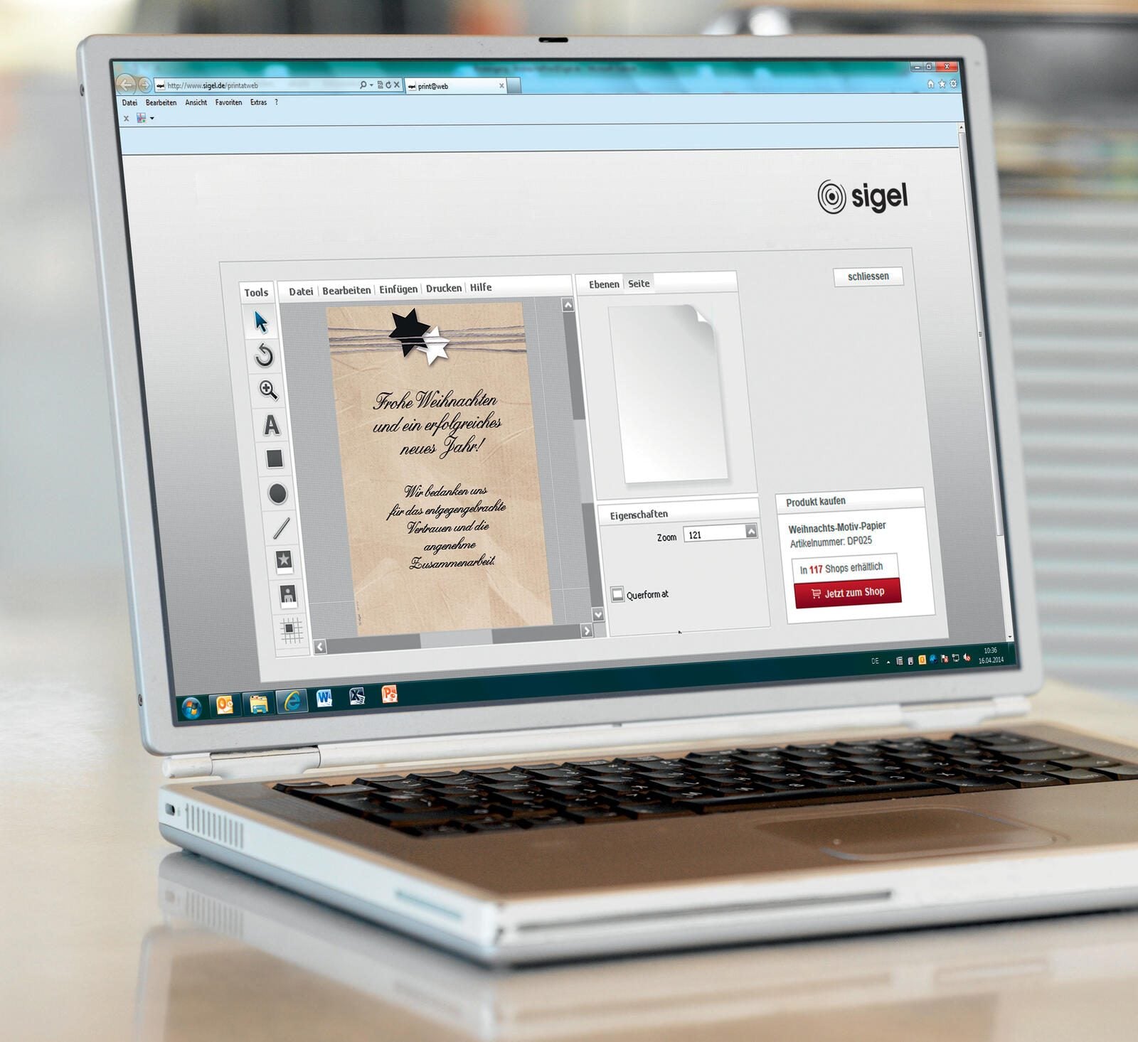 SIGEL Weihnachtsbriefpapier DIN A4 90 g/m²