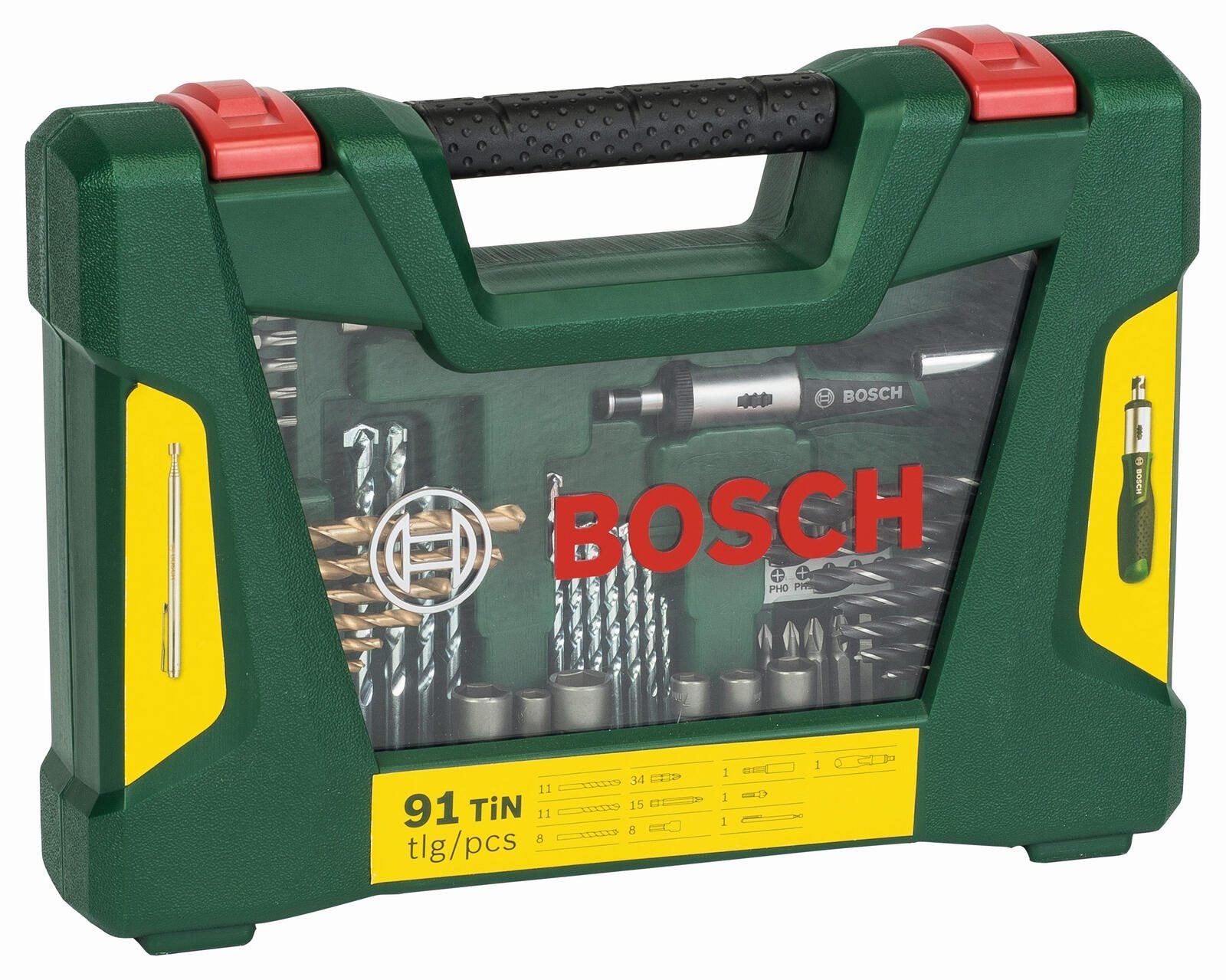 BOSCH Bohrer- und Bit-Set V-Line 91-teilig