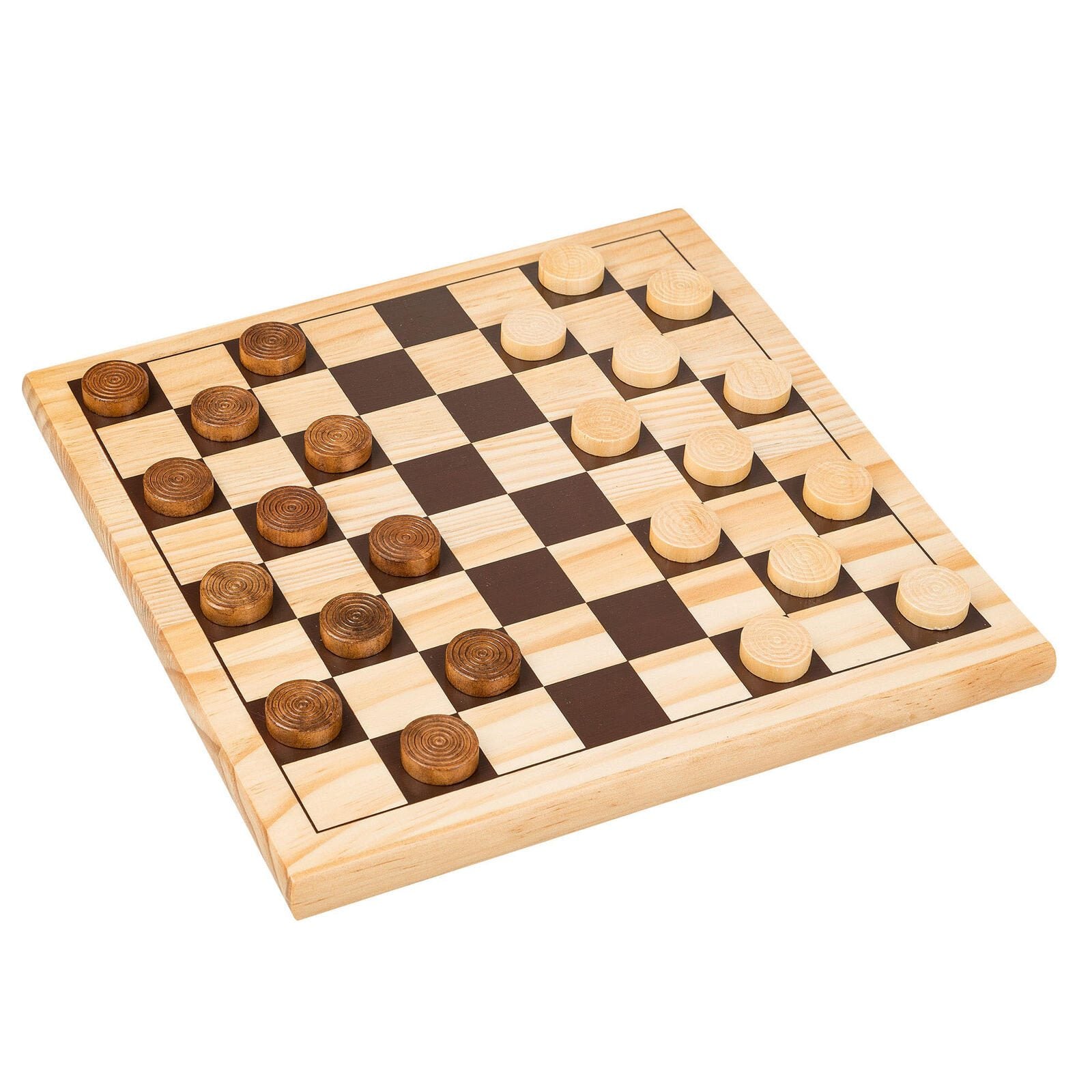 Idena 2in1 Schach und Dame Brettspiel