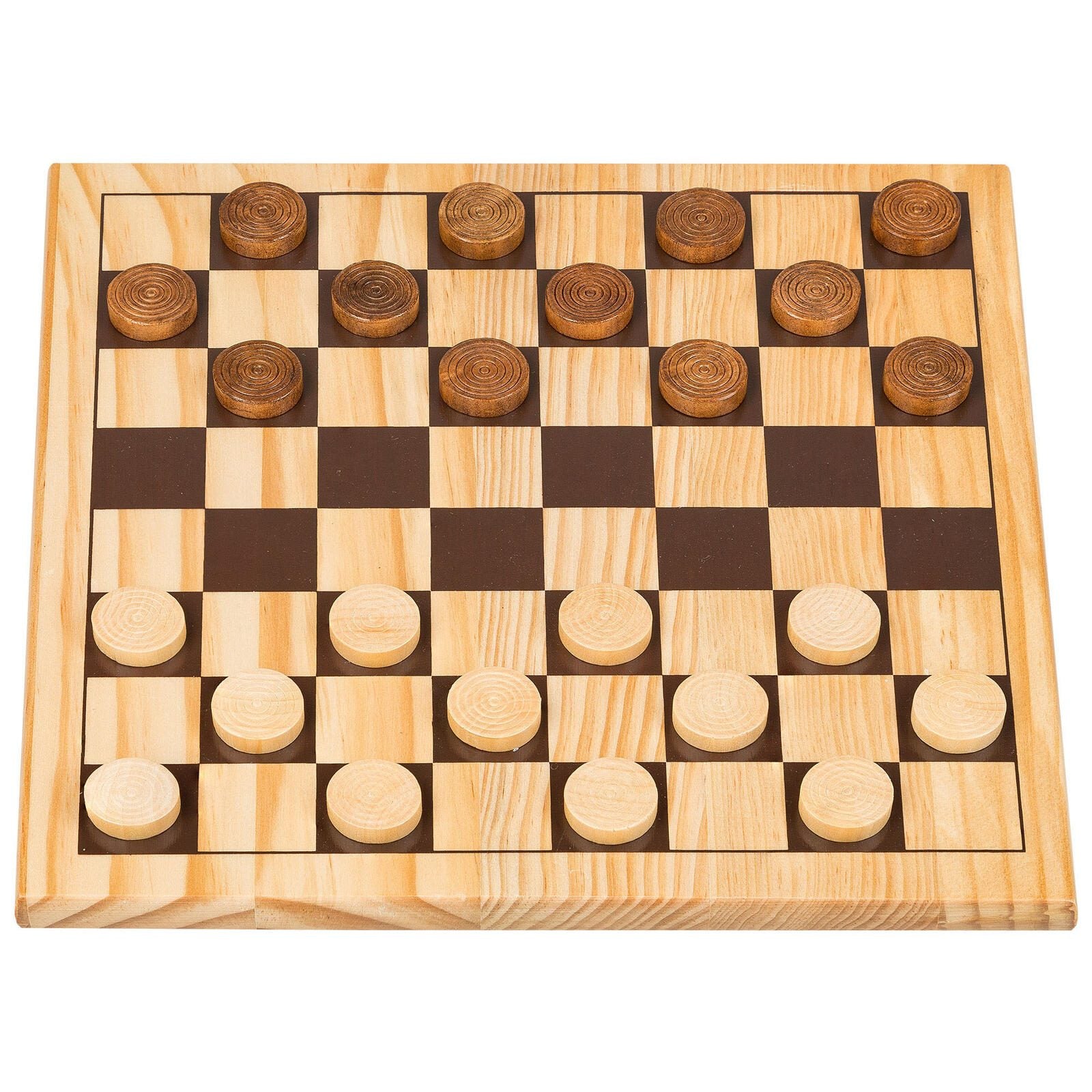 Idena 2in1 Schach und Dame Brettspiel