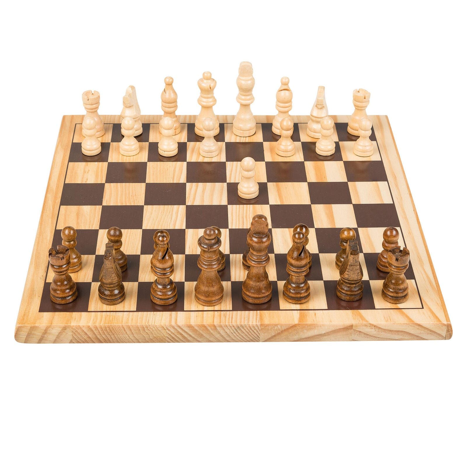 Idena 2in1 Schach und Dame Brettspiel