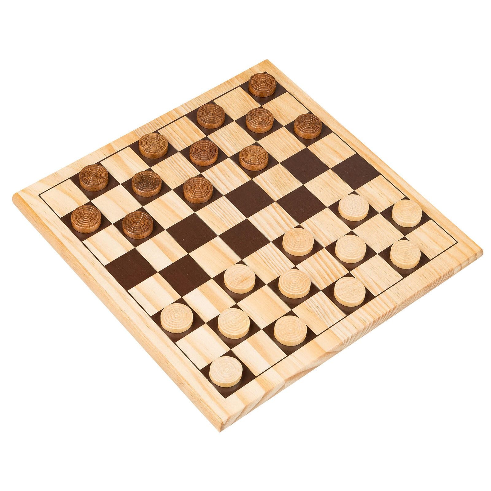 Idena 2in1 Schach und Dame Brettspiel