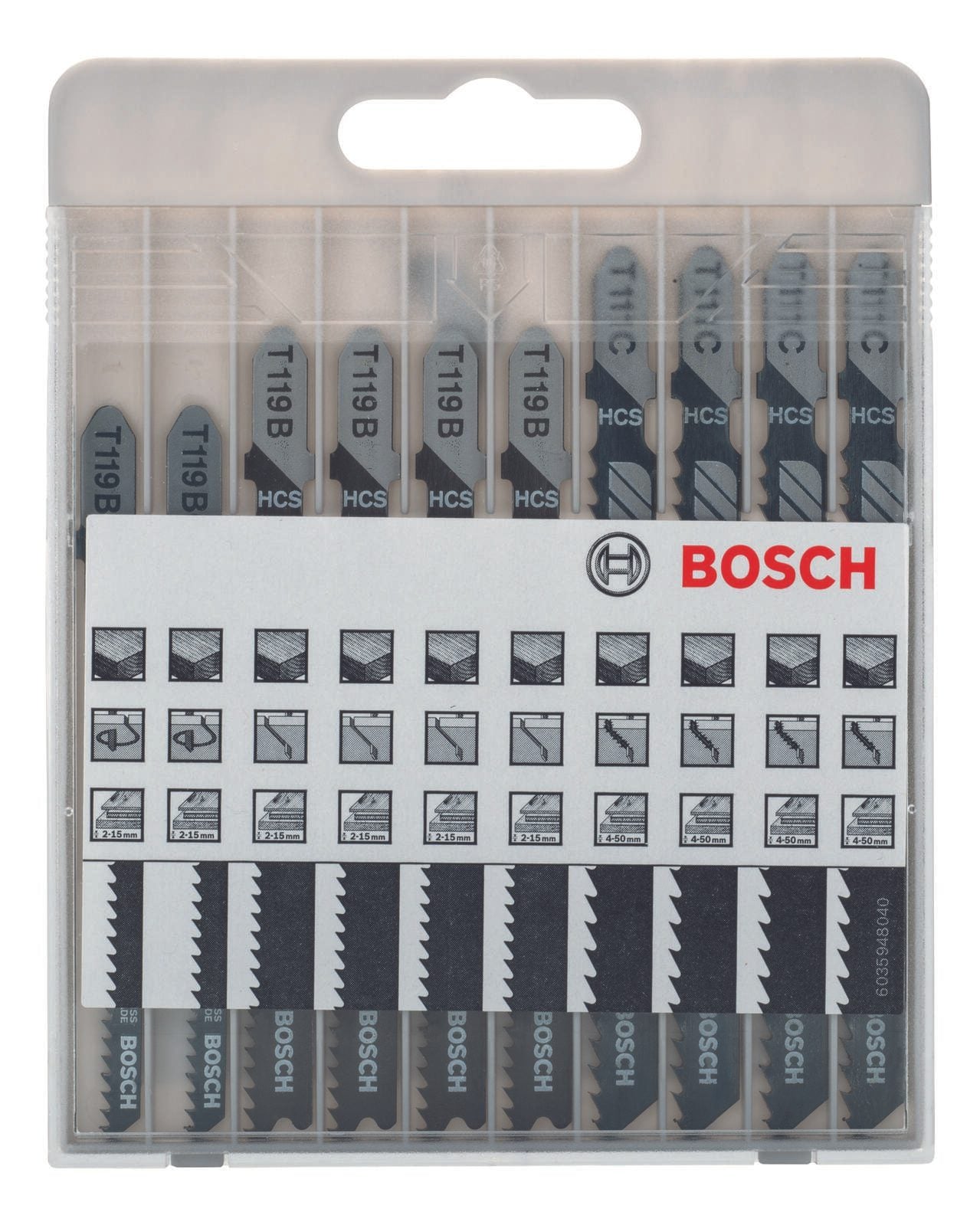 BOSCH Basic for Wood Stichsägeblätter-Set 10-teilig