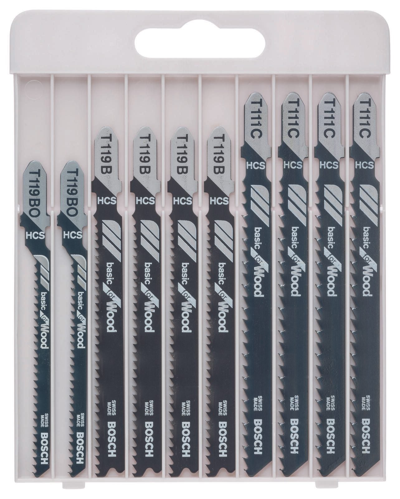 BOSCH Basic for Wood Stichsägeblätter-Set 10-teilig