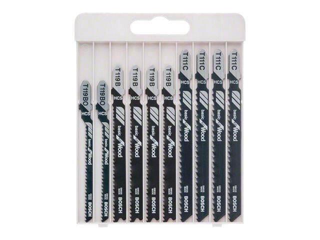 BOSCH Basic for Wood Stichsägeblätter-Set 10-teilig