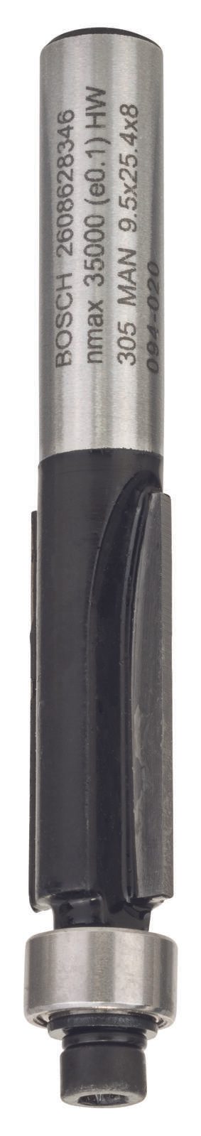 BOSCH Bündigfräser Standard for Wood 1-teilig