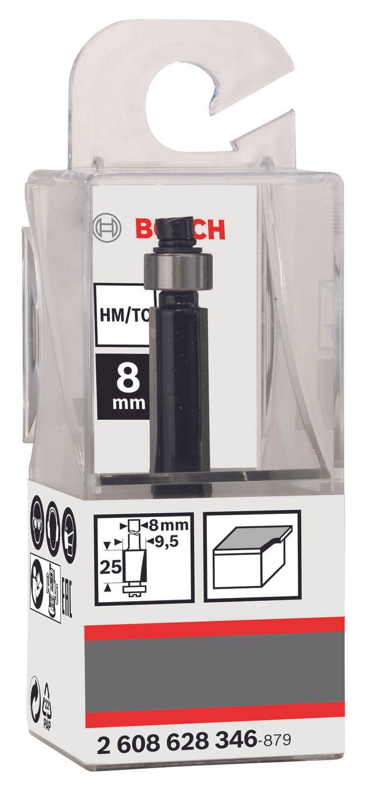 BOSCH Bündigfräser Standard for Wood 1-teilig