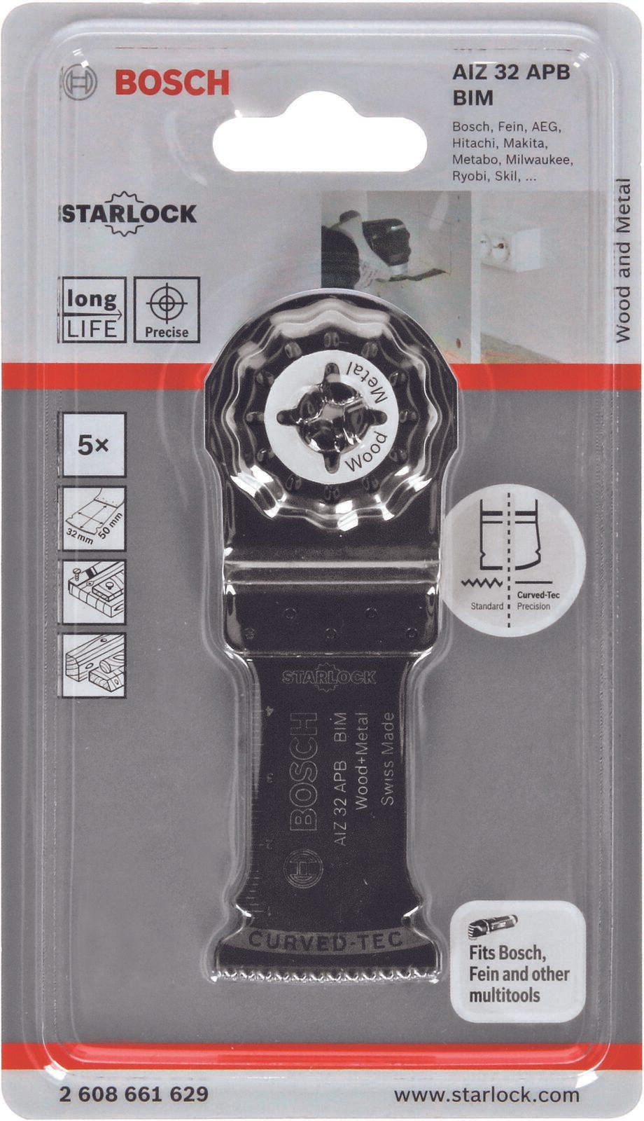 BOSCH AIZ 32 APB Wood and Metal Tauchsägeblätter 5 St.