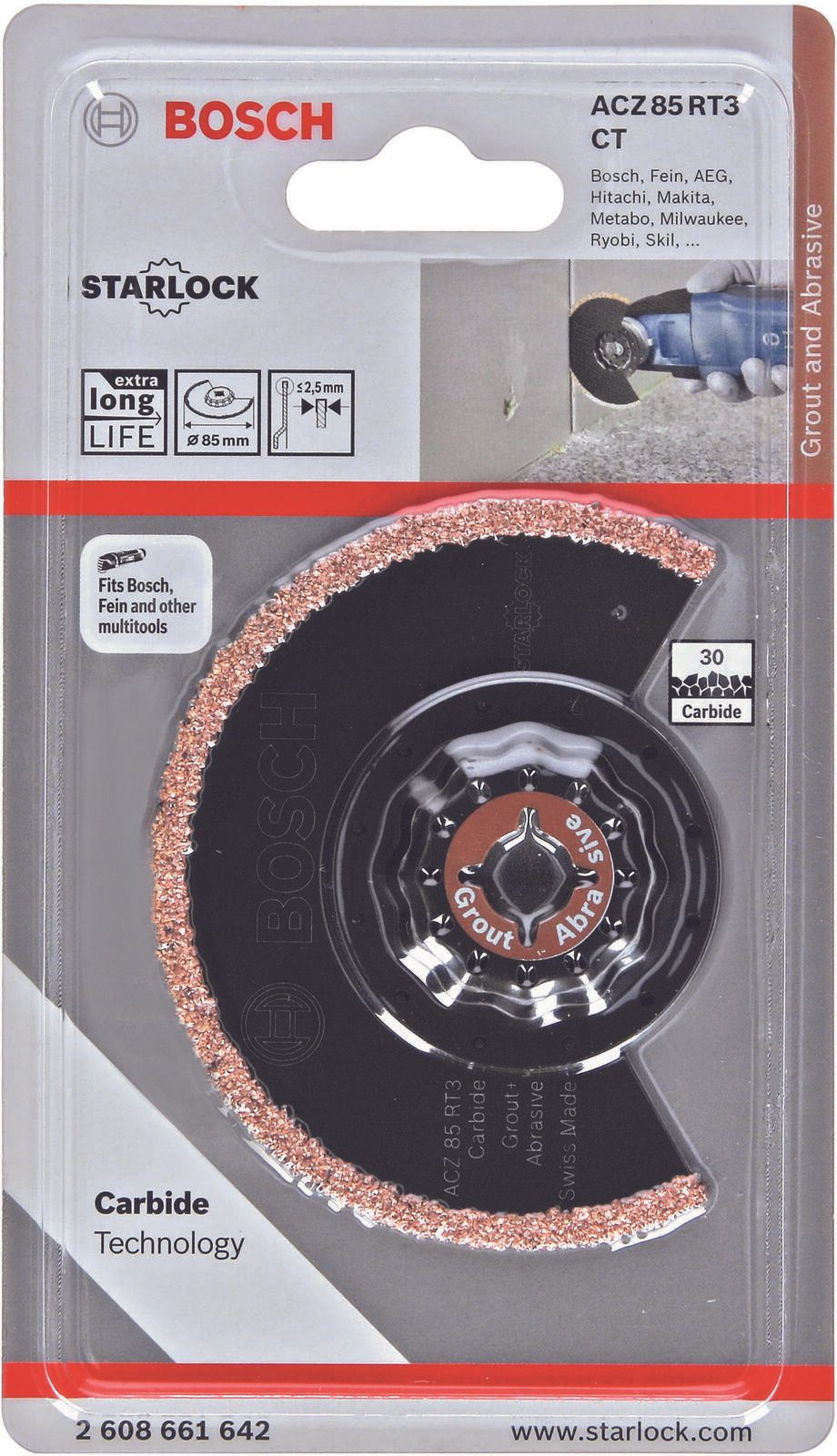BOSCH ACZ 85 RT3 Carbide-RIFF Segmentsägeblatt 1 St.