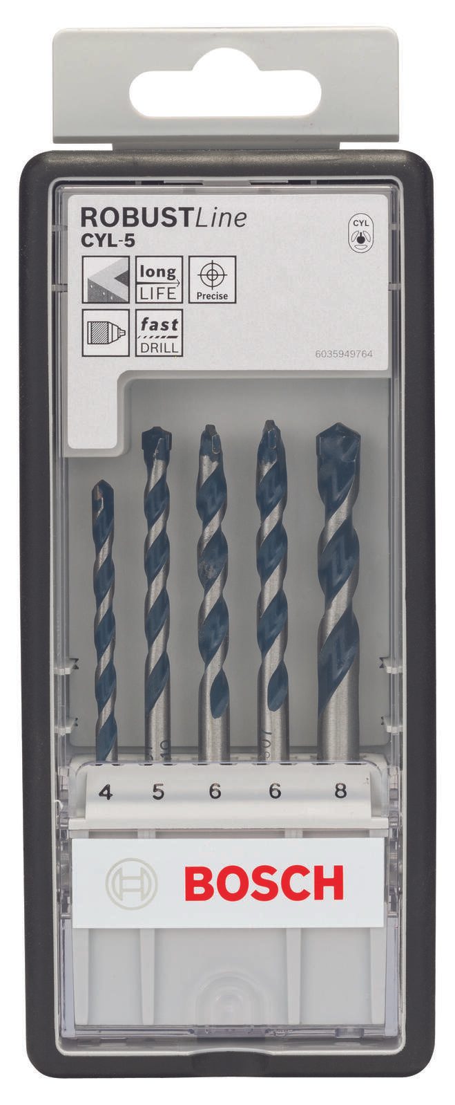 BOSCH Betonbohrer-Set Robust Line CYL-5 5-teilig