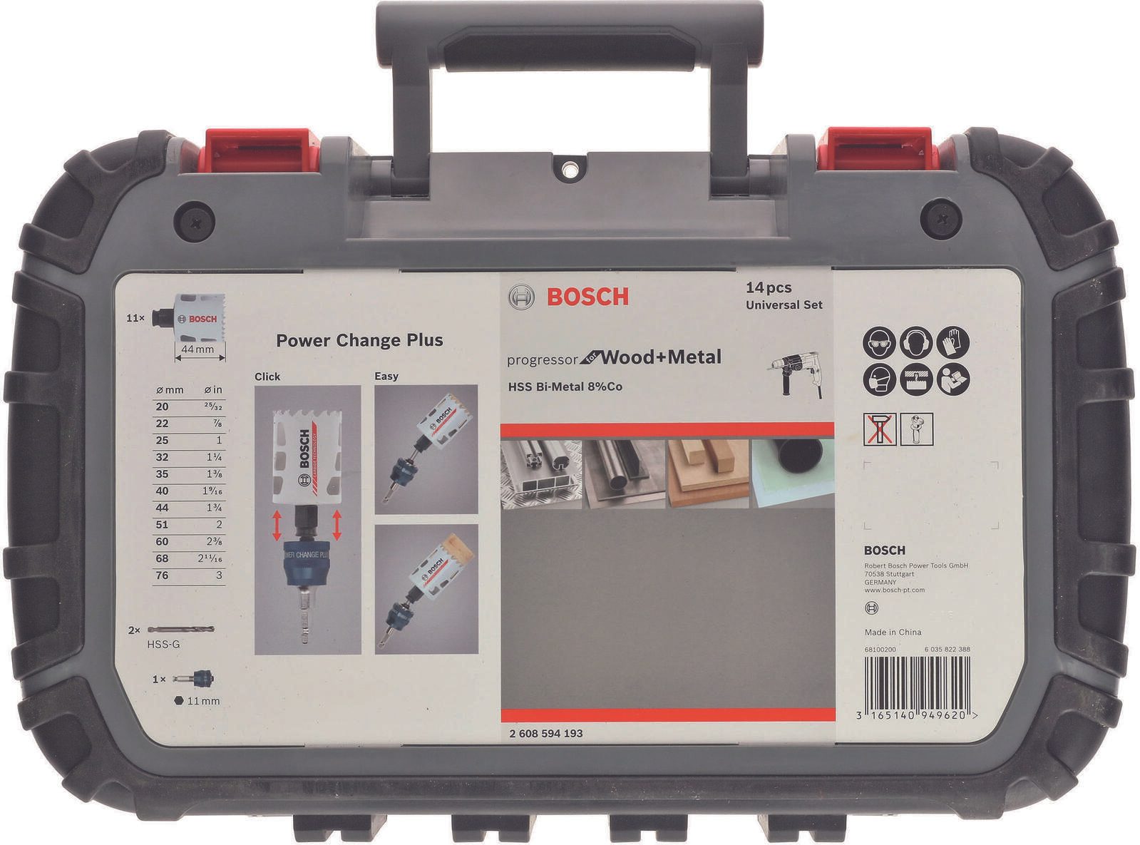 BOSCH Lochsägen-Set Progressor for Wood&Metal 14-teilig