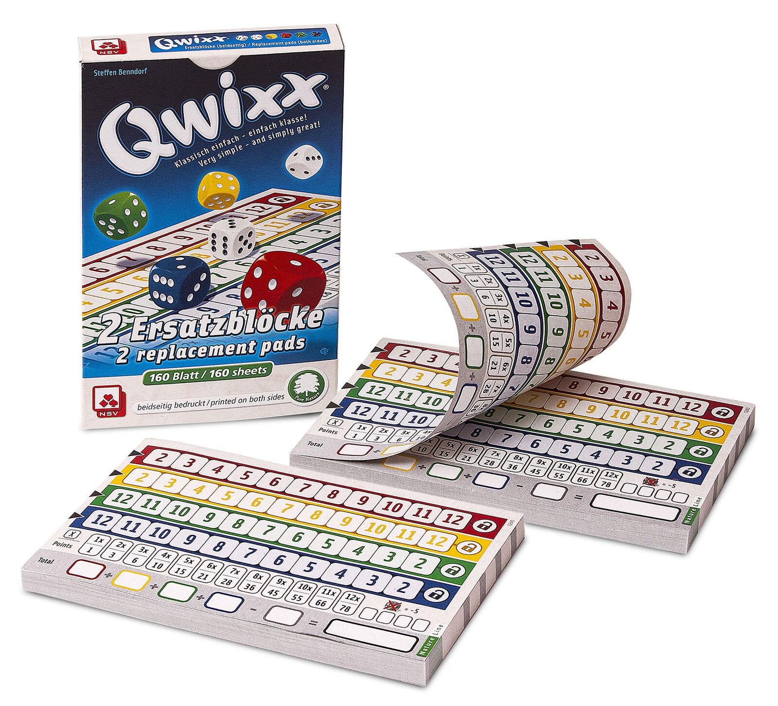 Qwixx - Natureline Spielblöcke