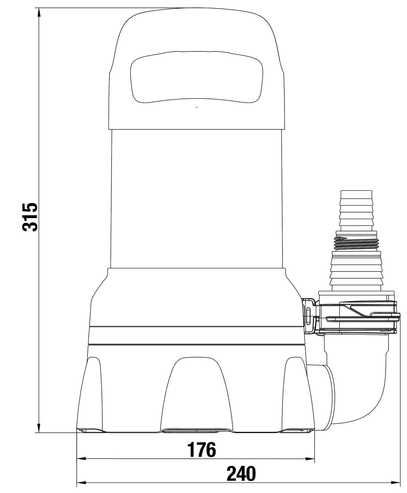 GARDENA Flachsaugende Tauchpumpe 11000