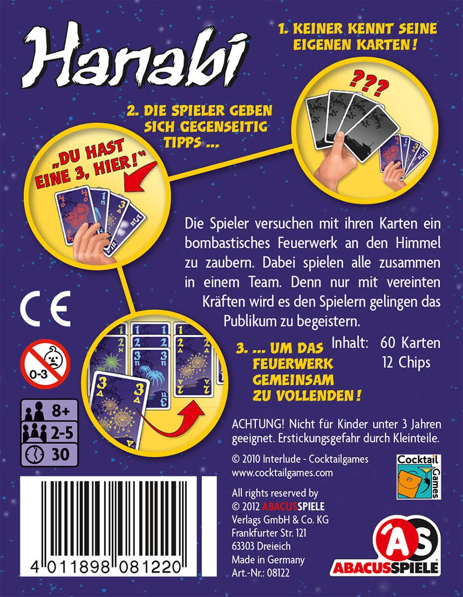 ASMODee™ Hanabi Kartenspiel