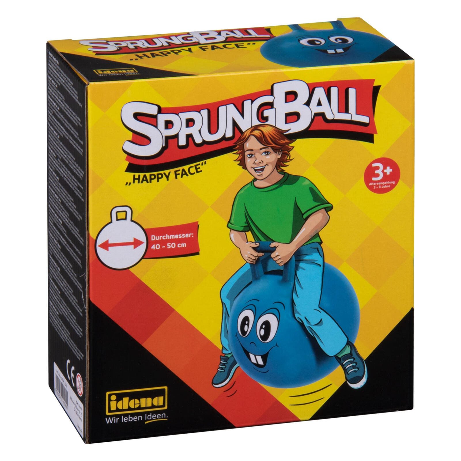 Idena Hüpfball blau