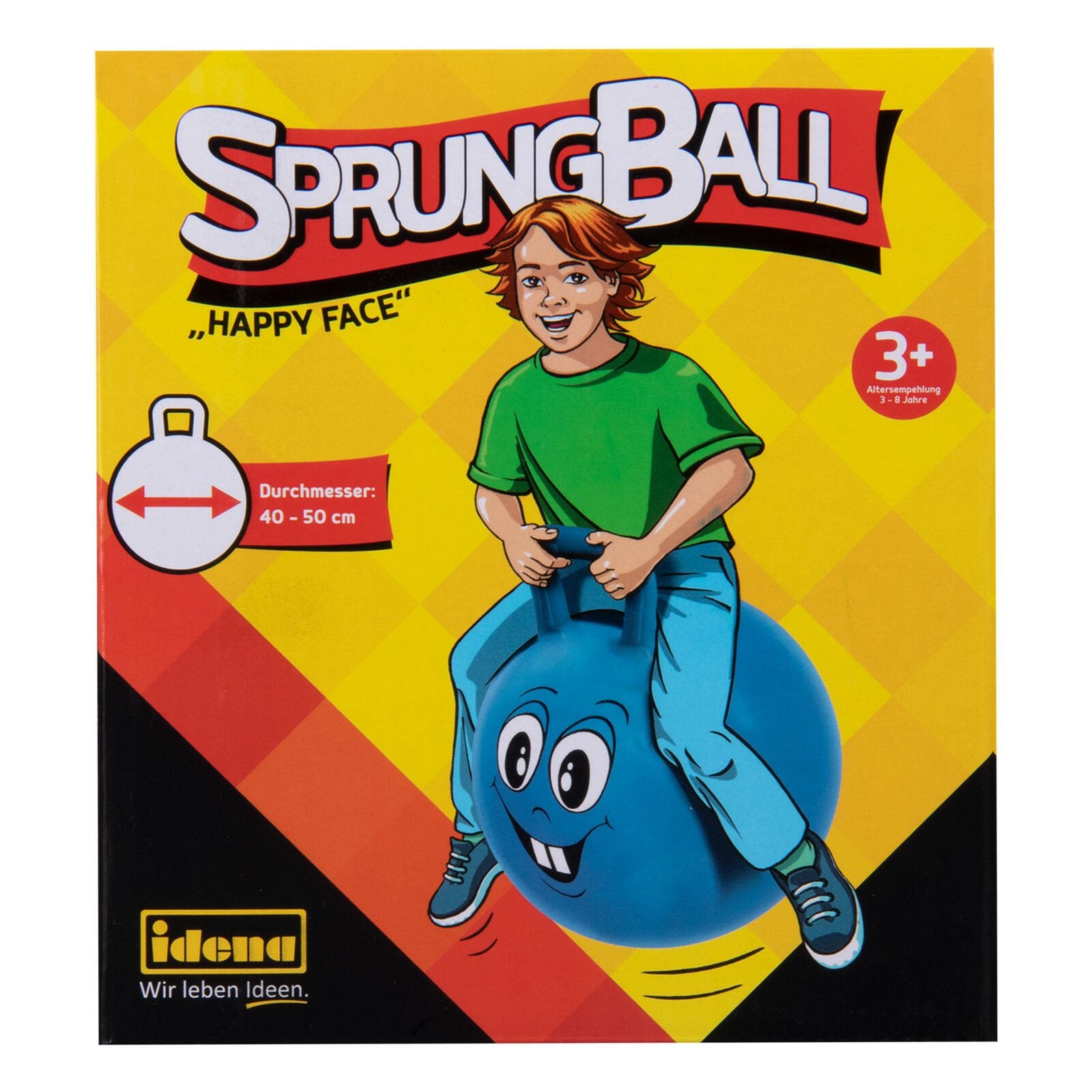 Idena Hüpfball blau