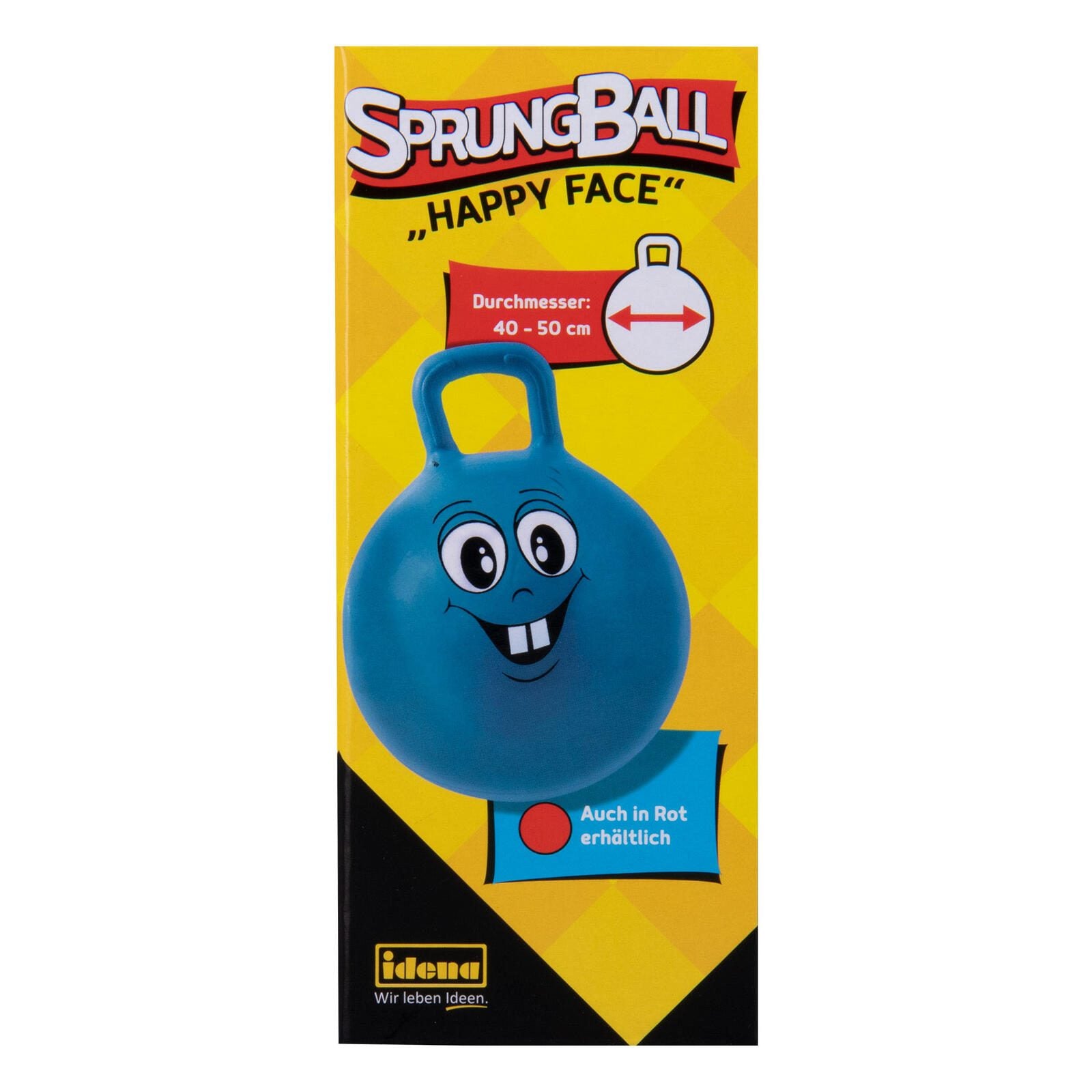 Idena Hüpfball blau