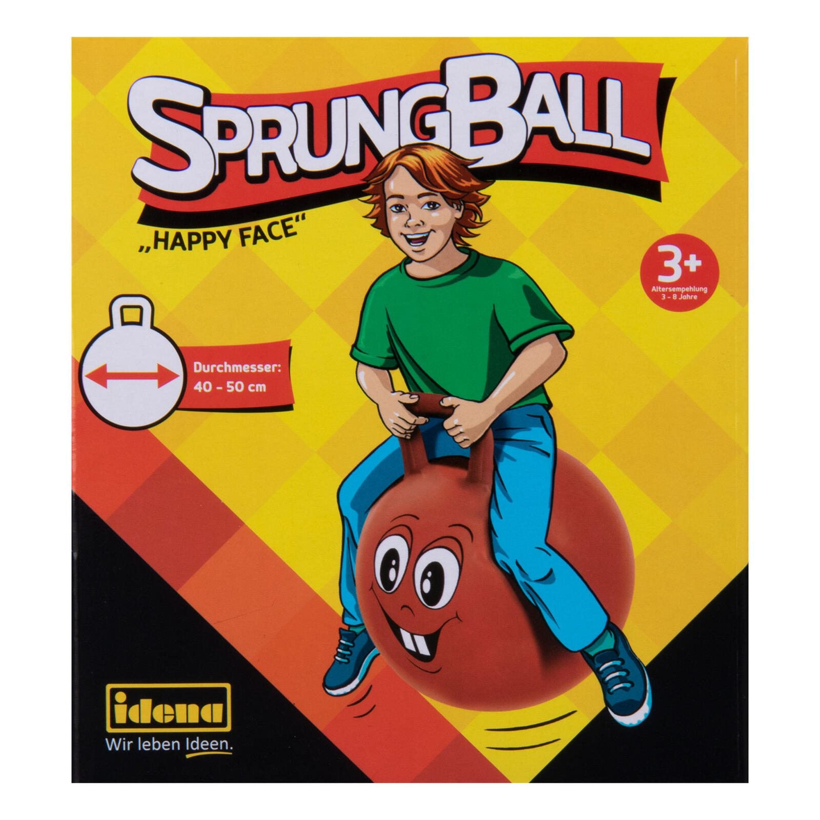 Idena Hüpfball rot