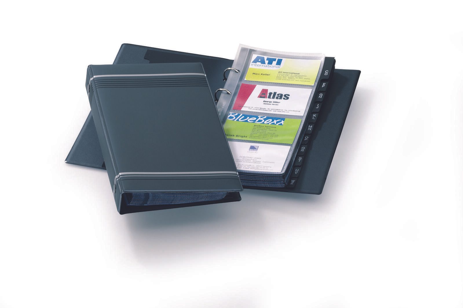 DURABLE Visitenkarten-Ringbuch anthrazit