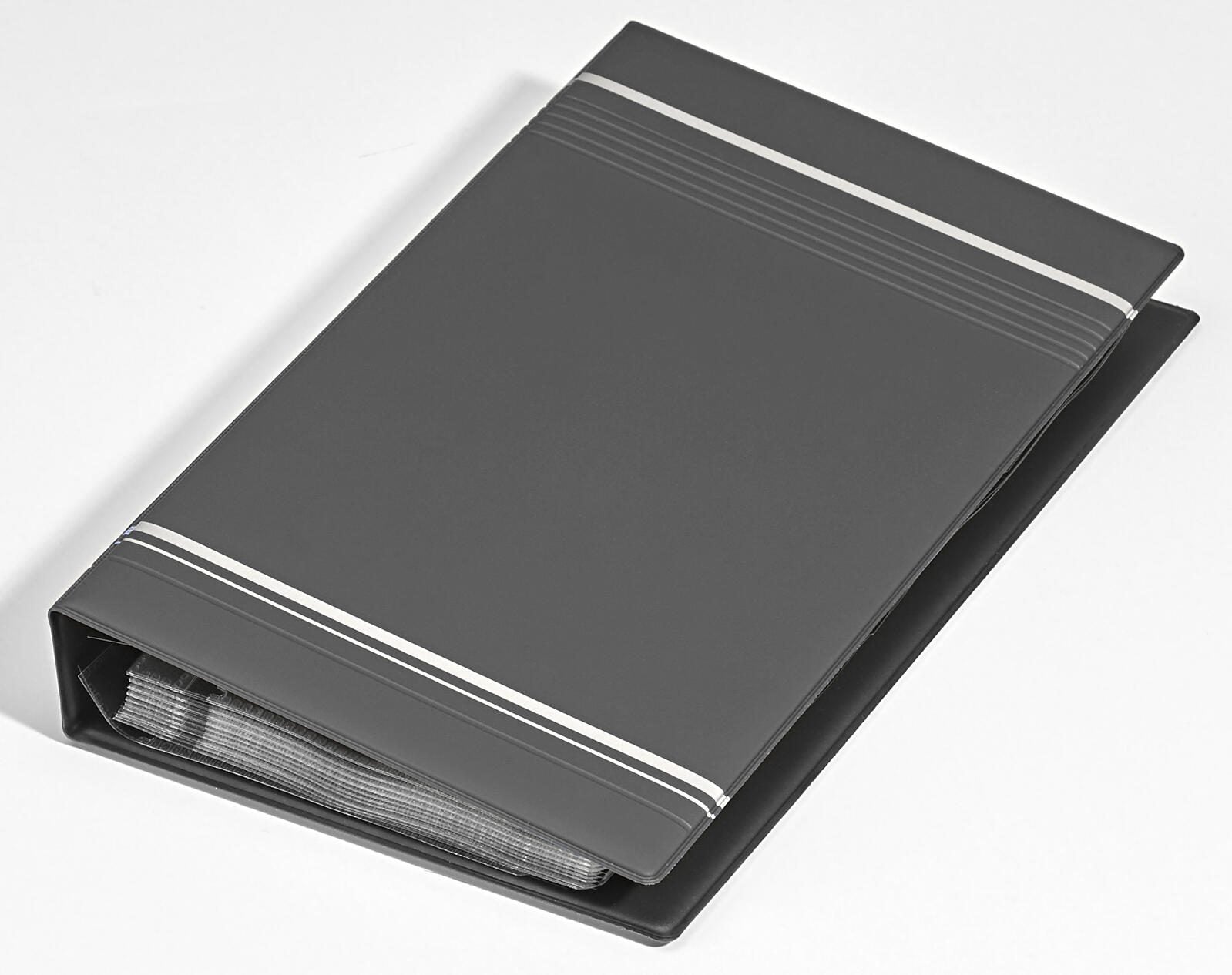 DURABLE Visitenkarten-Ringbuch anthrazit