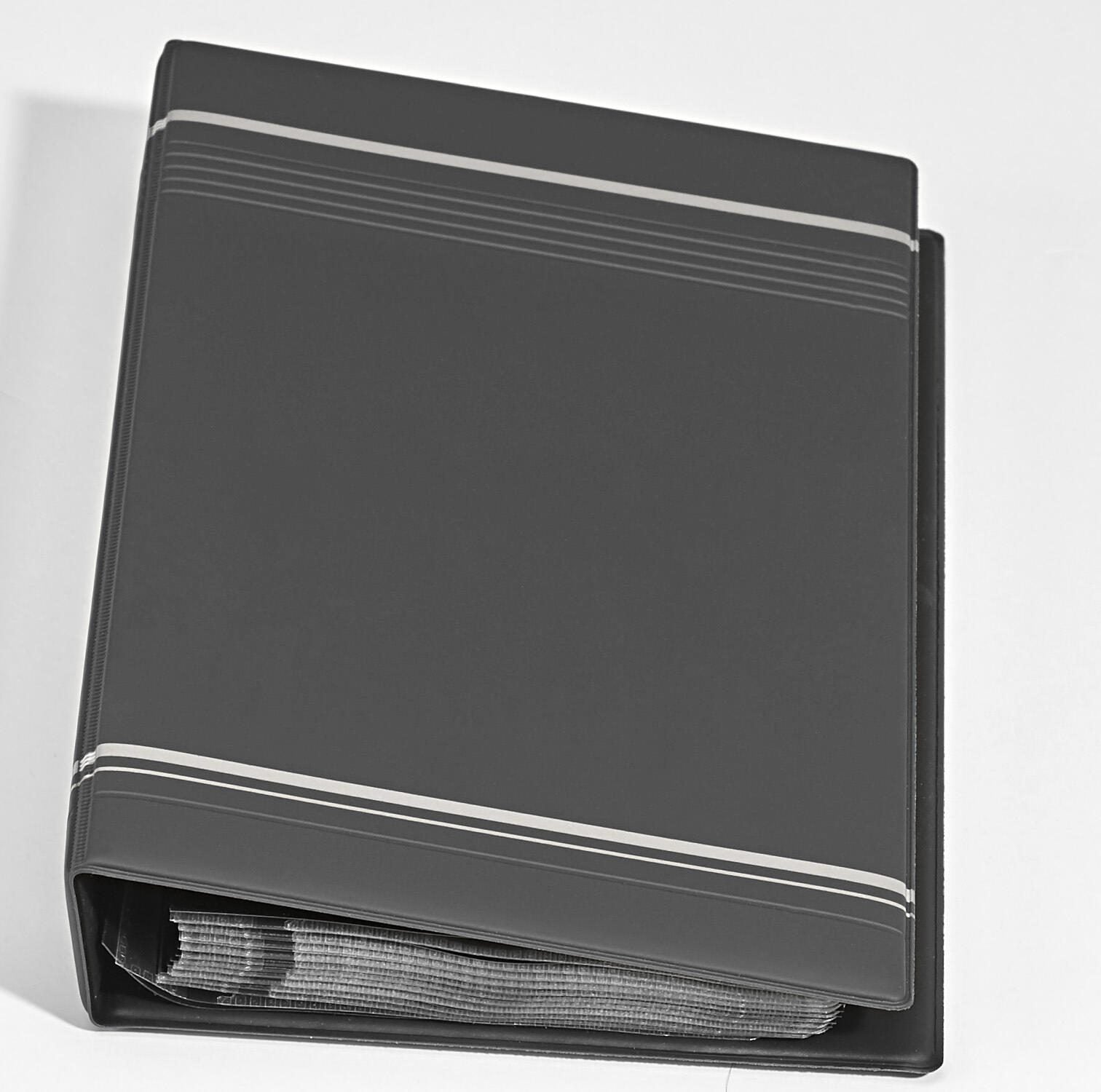 DURABLE Visitenkarten-Ringbuch anthrazit