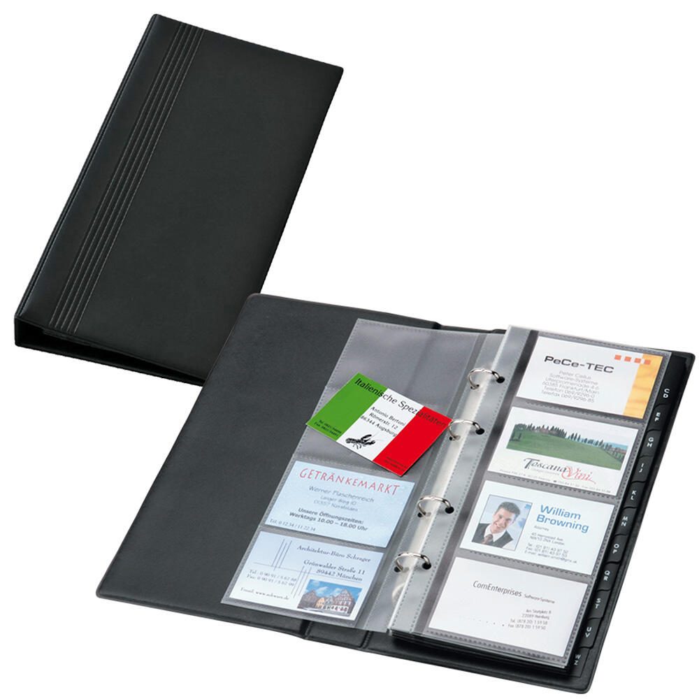 SIGEL Visitenkarten-Ringbuch schwarz