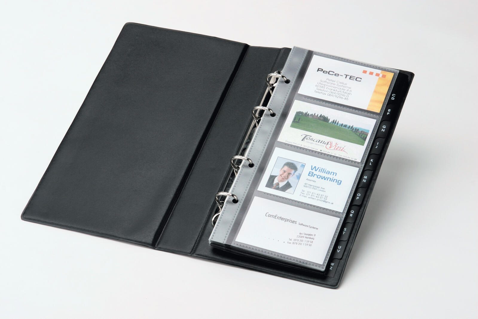 SIGEL Visitenkarten-Ringbuch schwarz