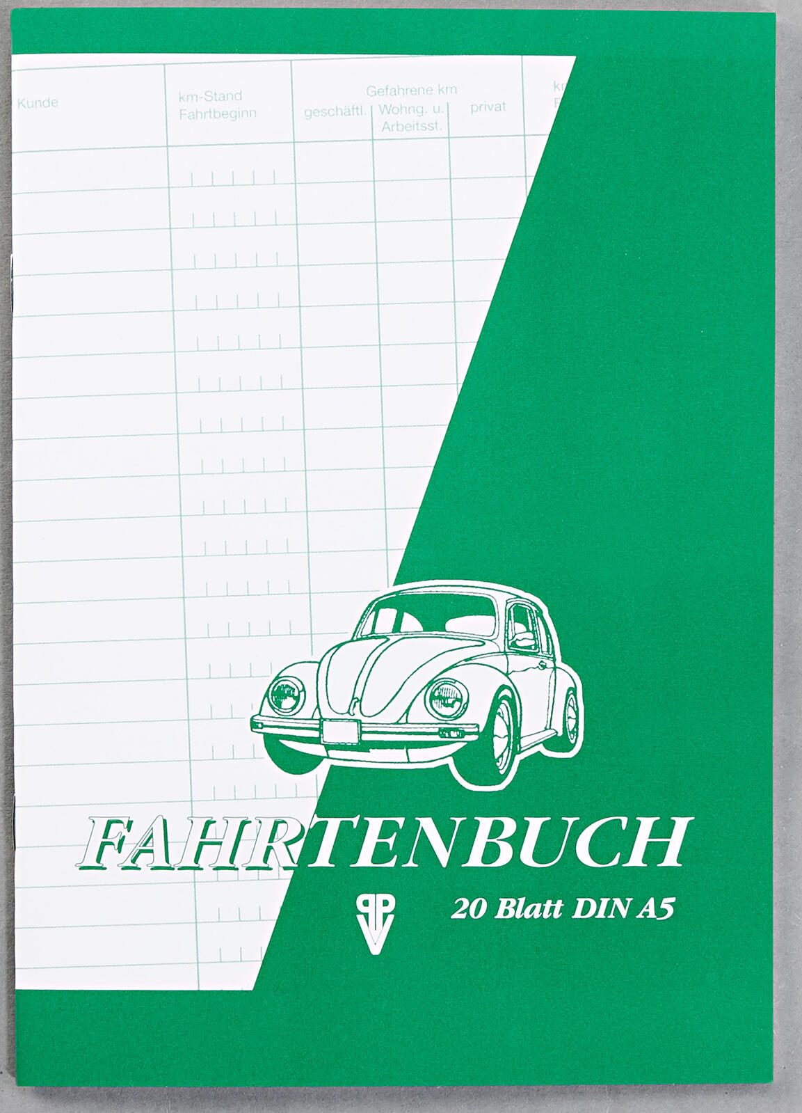 Formularbuch Fahrtenbuch, Pkw mit Kraftstoffverbrauch 4251 DIN A5 20 Seiten
