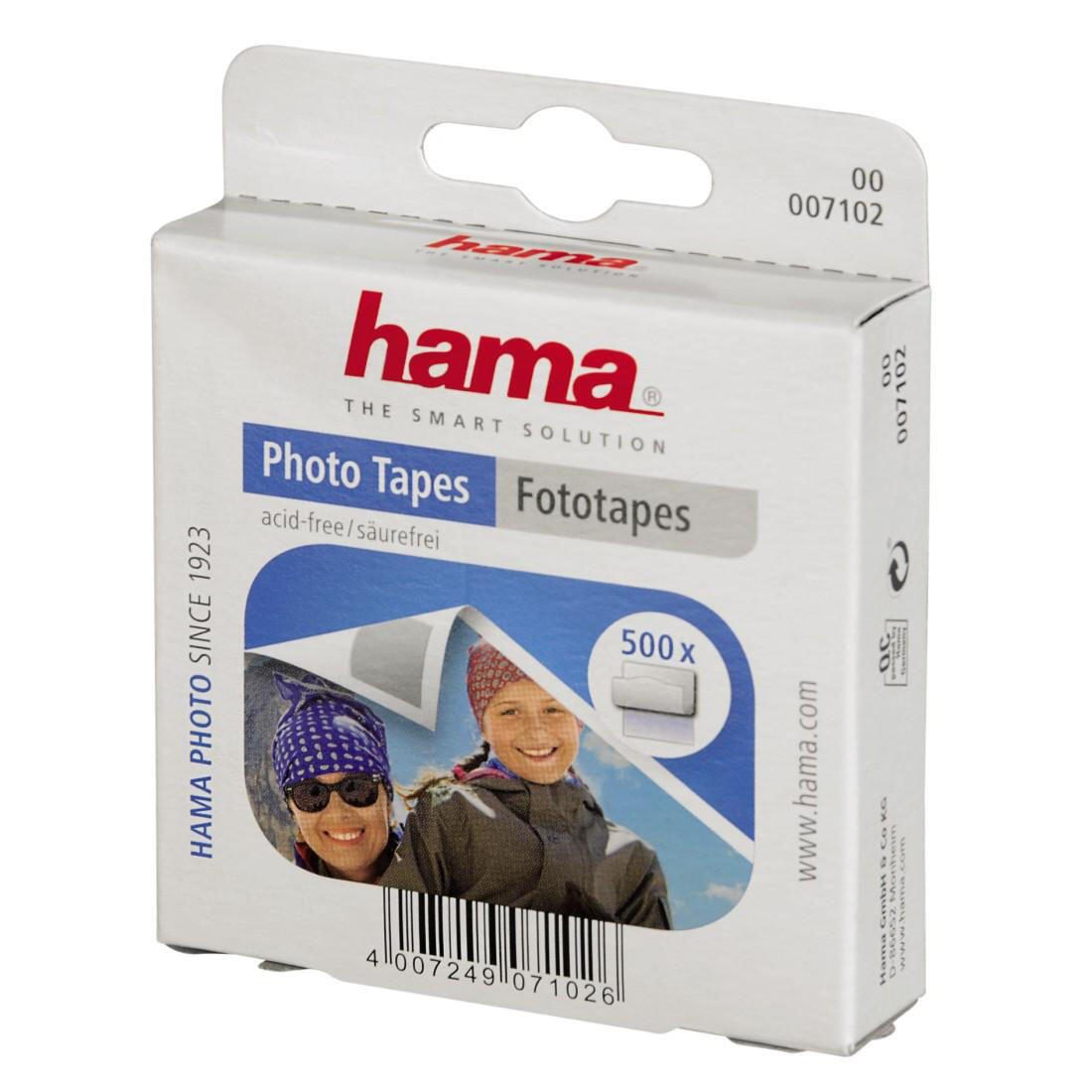 Hama doppelseitige Klebepads 12 mm x 13 mm weiß