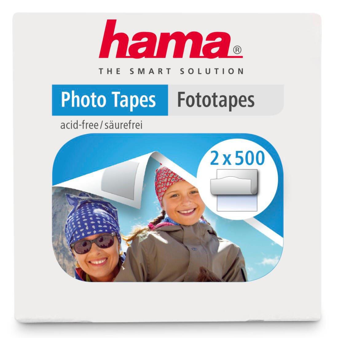 Hama doppelseitige Klebepads 12 mm x 13 mm weiß