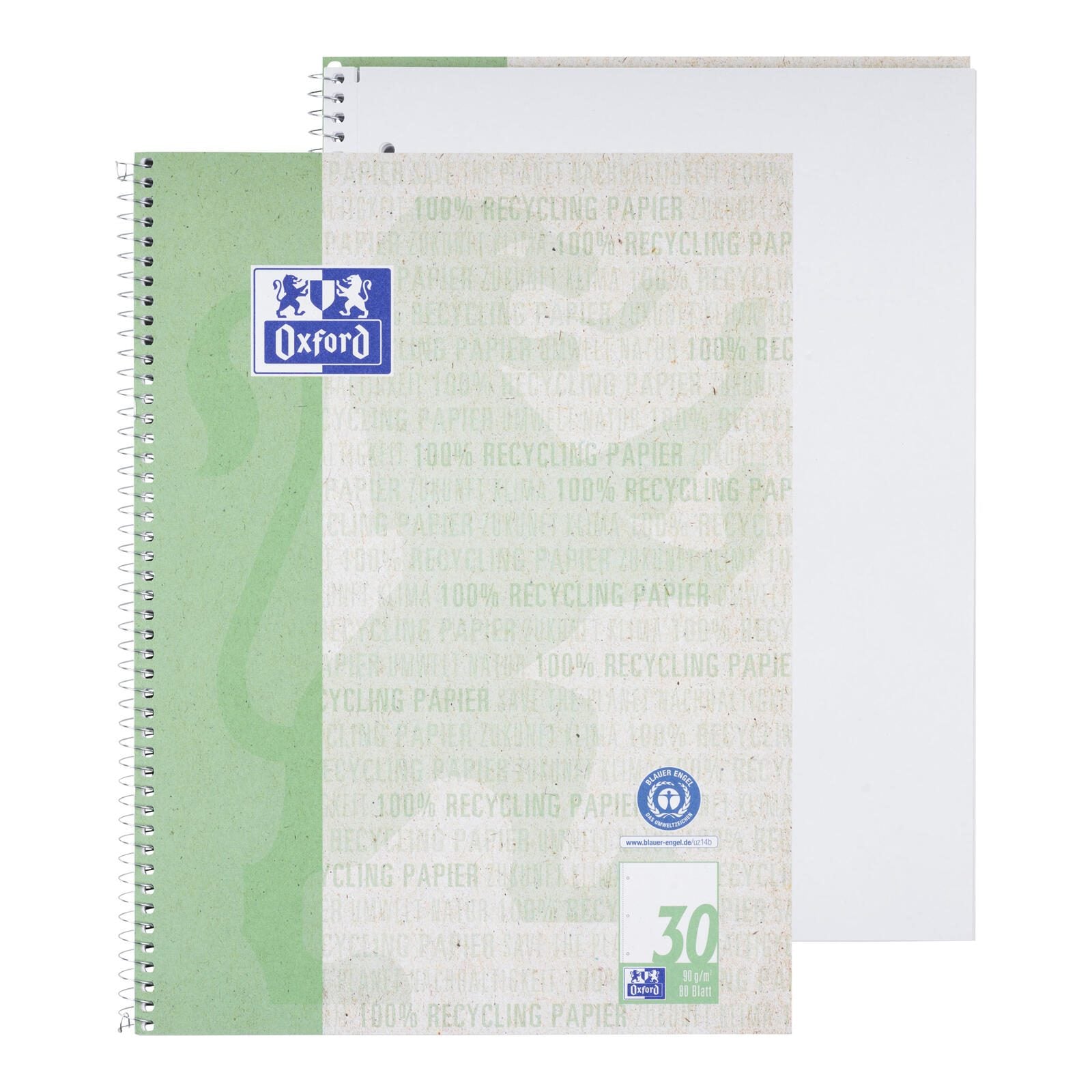 OXFORD Collegeblock DIN A4 blanko