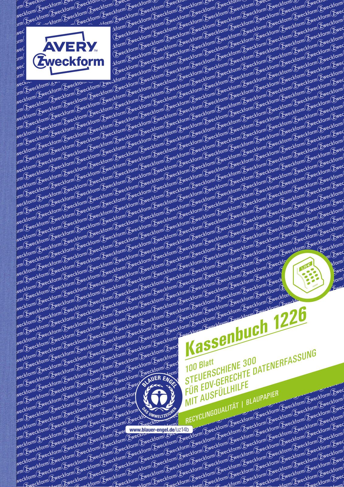 AVERY Zweckform Formularbuch Kassenbuch/EDV DIN A4 1x 100 Seiten
