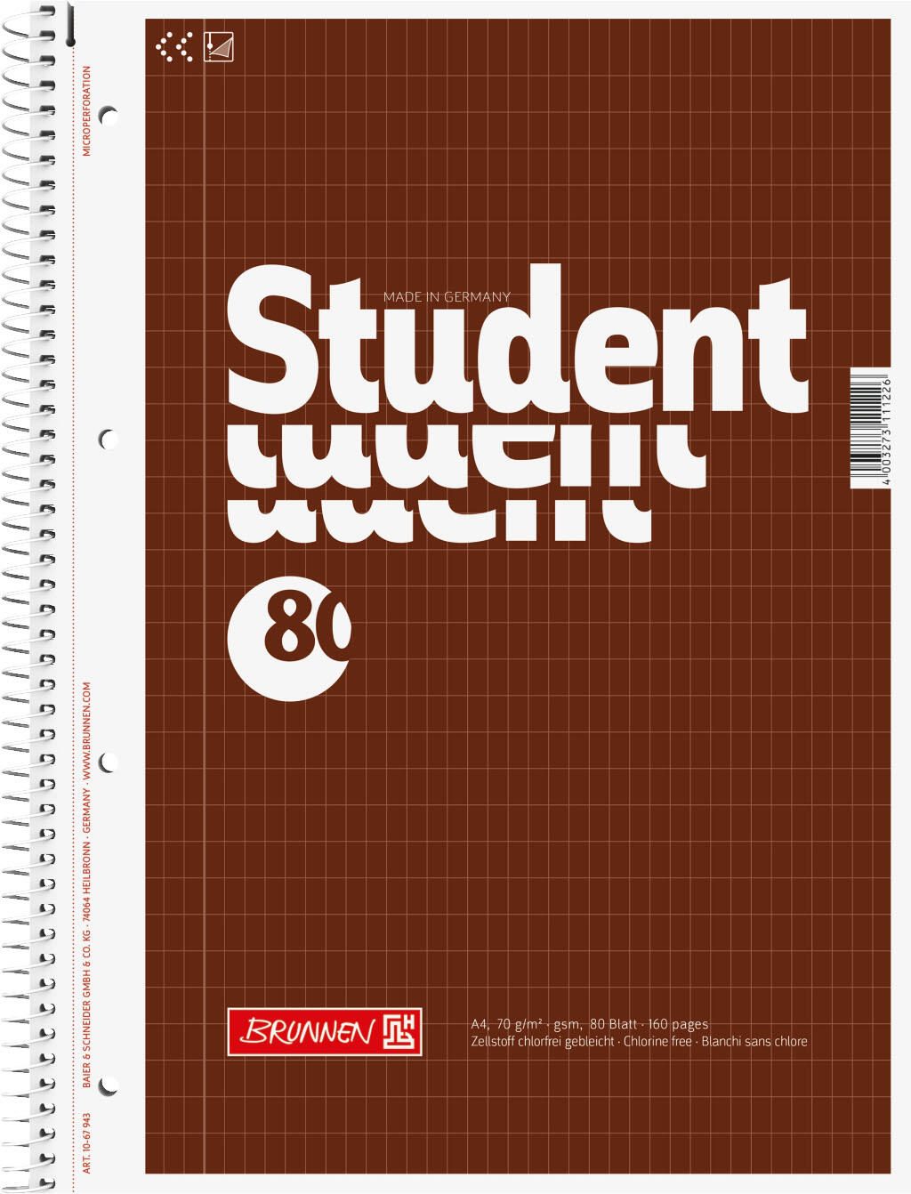 BRUNNEN Collegeblock DIN A4