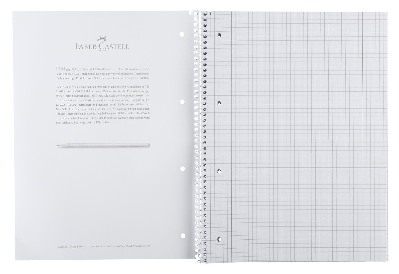 FABER-CASTELL Collegeblock DIN A4 kariert