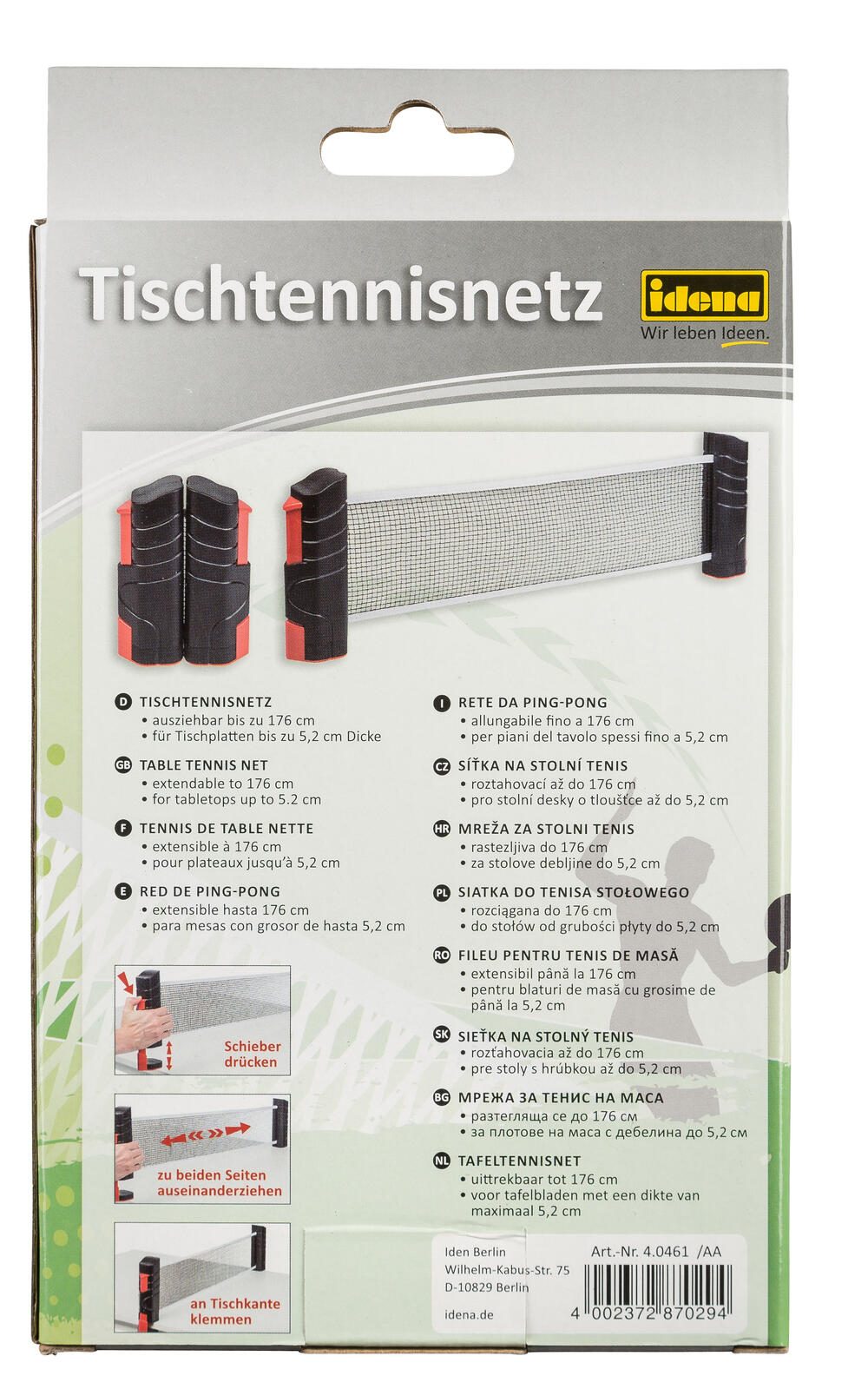 Idena Tischtennisnetz