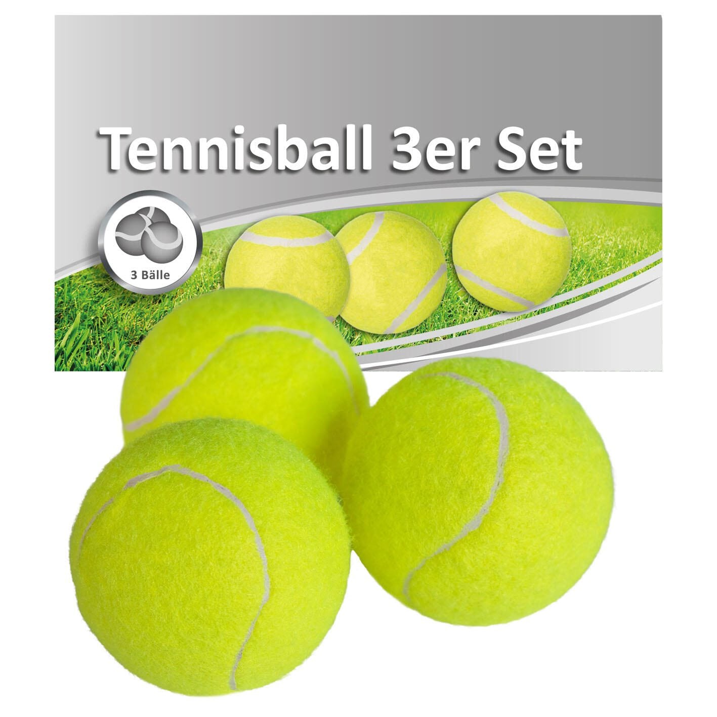 Idena Tennisbälle gelb/grün