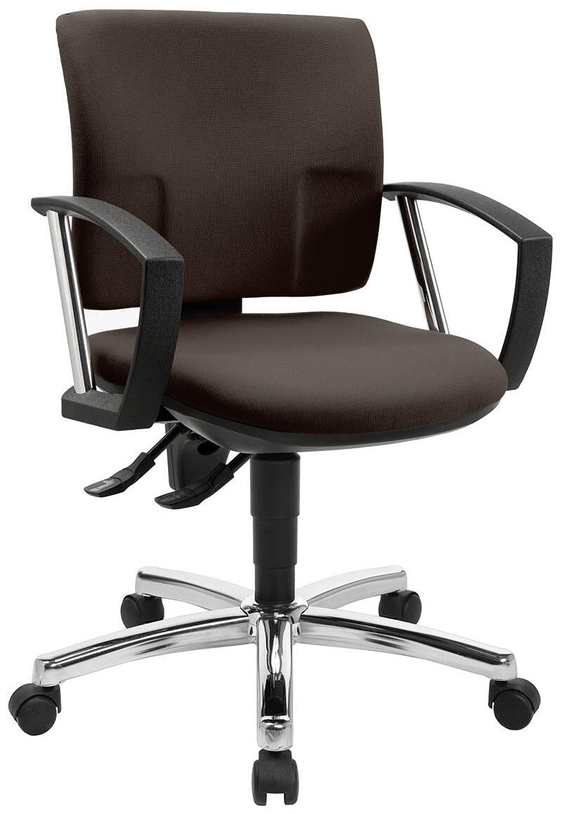 Topstar Bürostuhl Pro 30 chrom d.braun