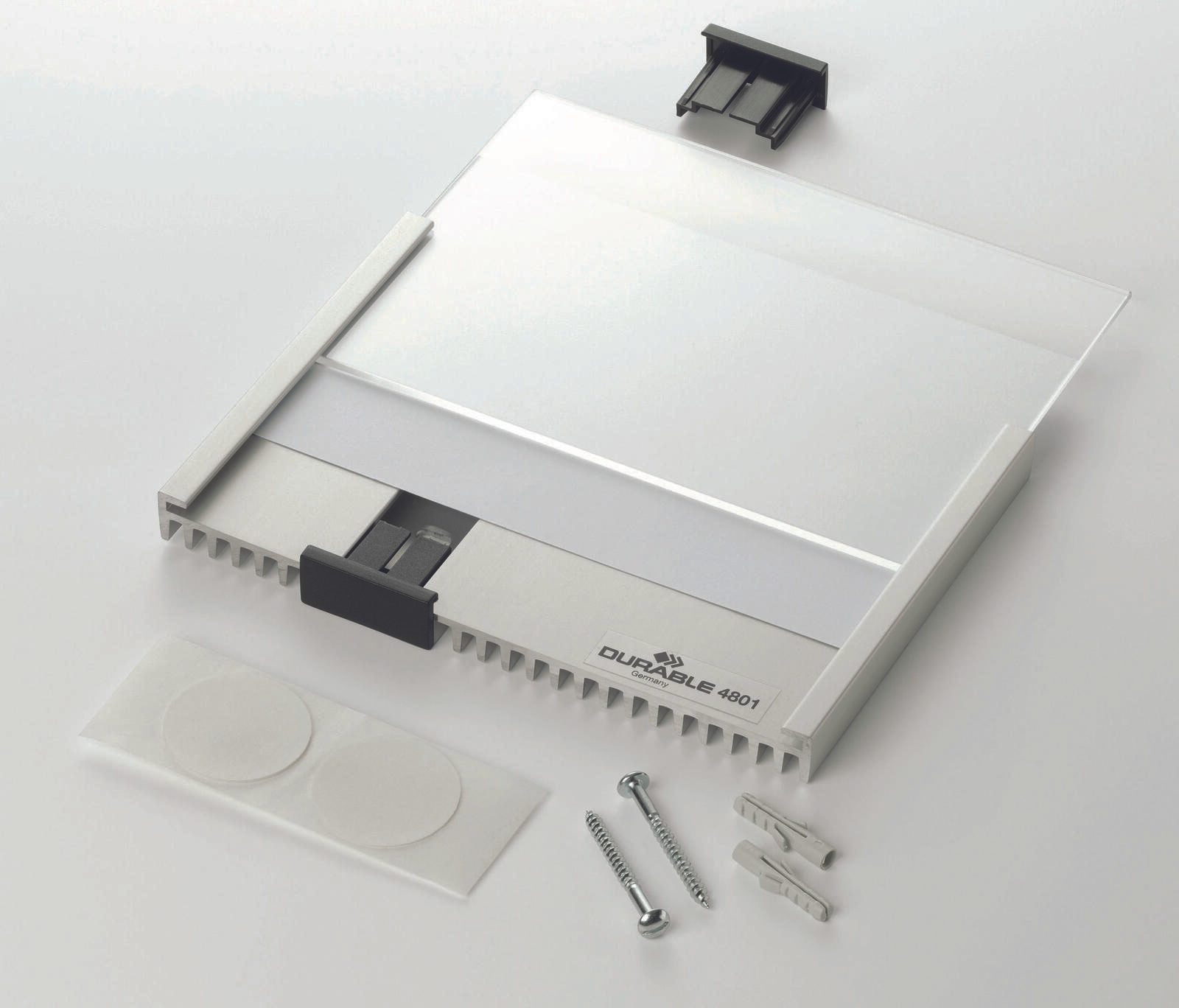 DURABLE Türschild 14,9 x 14,85 cm silber