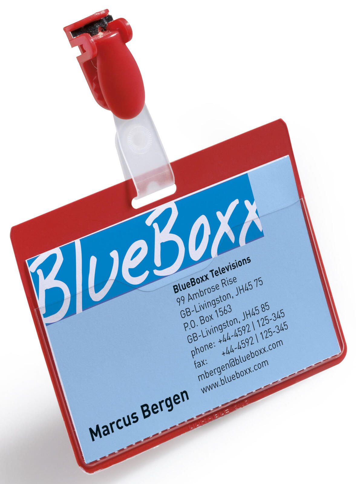 DURABLE Namensschilder rot 9 cm x 6 cm