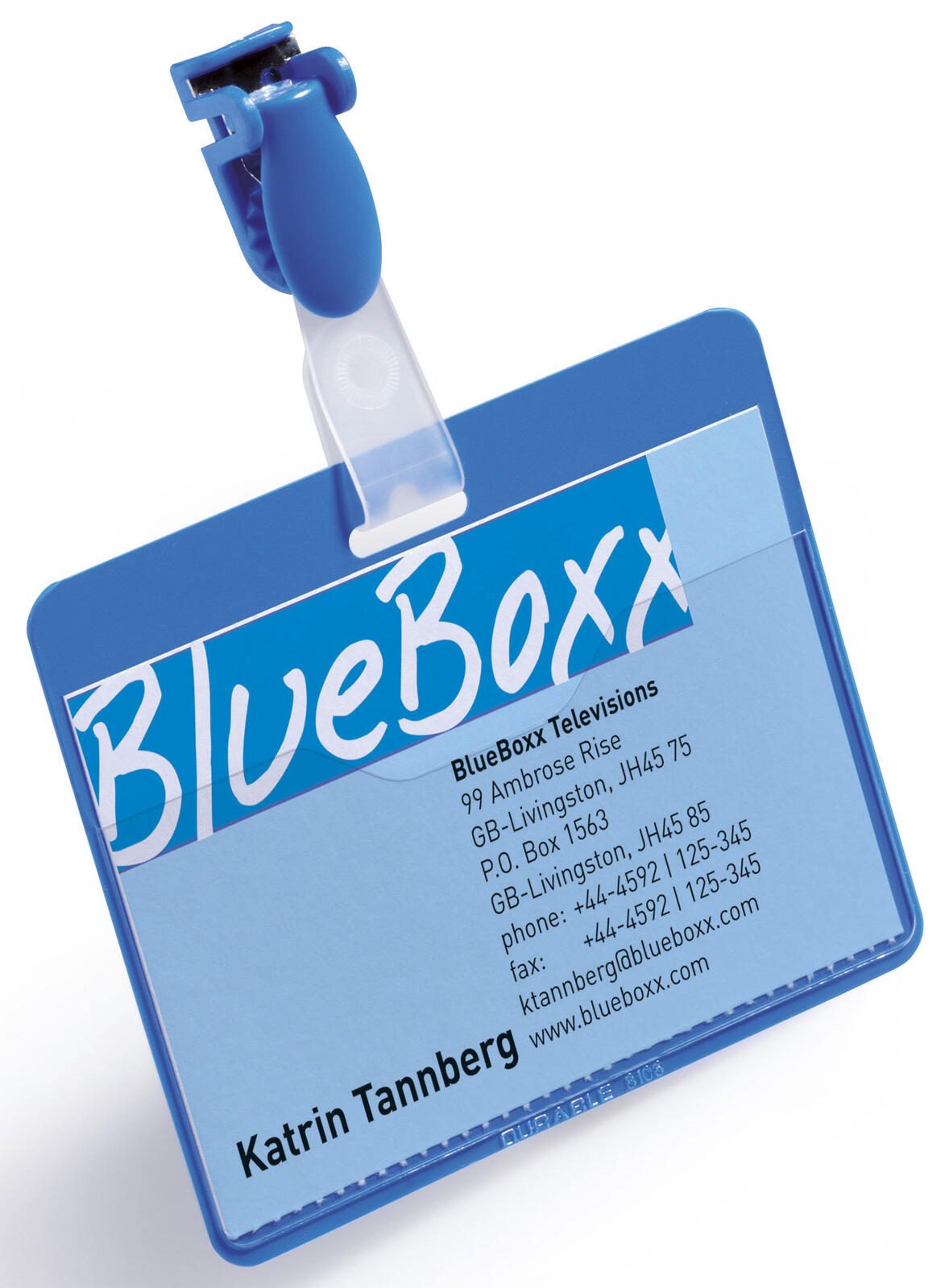 DURABLE Namensschilder blau 9 cm x 6 cm