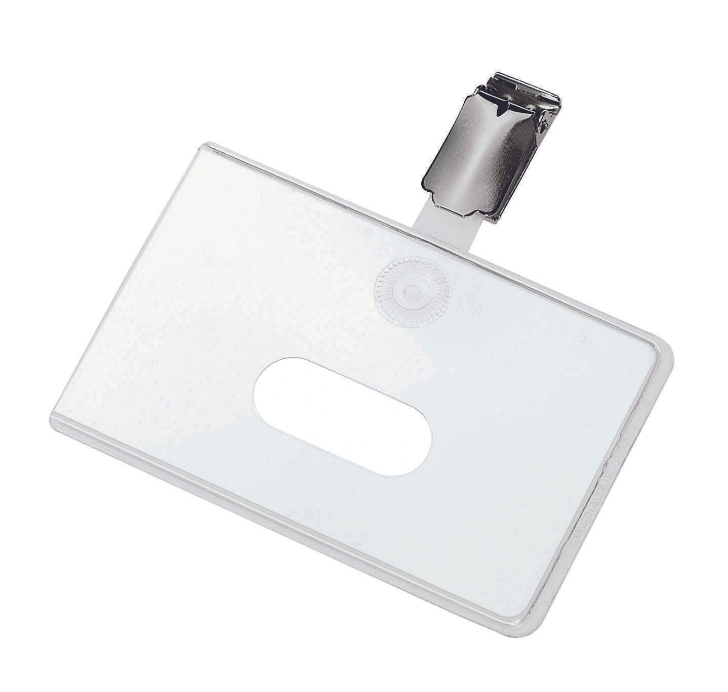 DURABLE Namensschilder transparent 9 cm x 5.4 cm