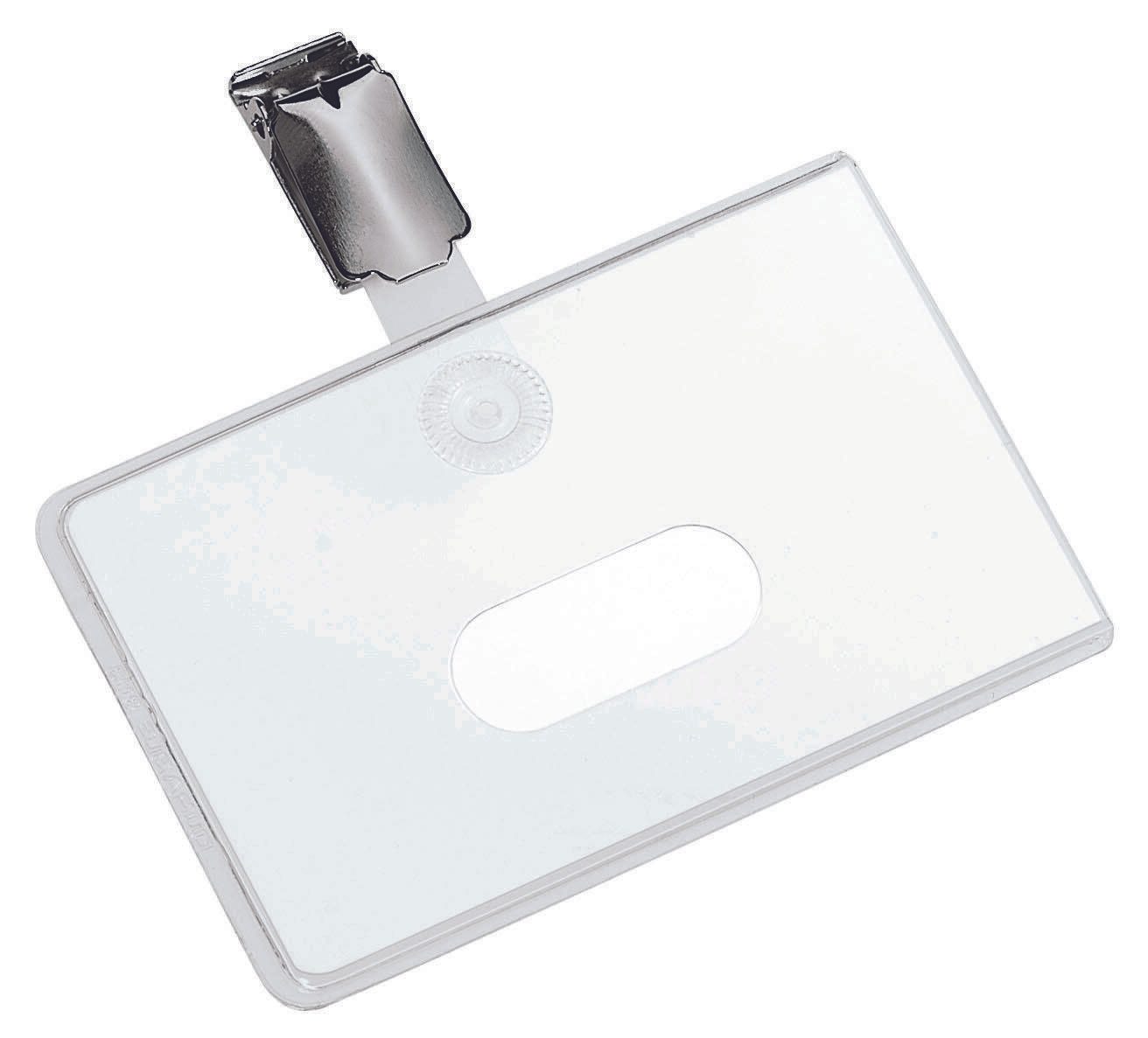 DURABLE Namensschilder transparent 9 cm x 5.4 cm