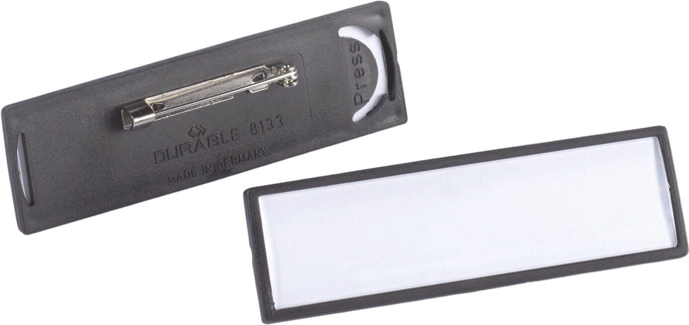 DURABLE Namensschilder schwarz 6.7 cm x 1.7 cm