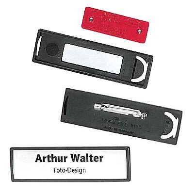 DURABLE Namensschilder schwarz 6.7 cm x 1.7 cm