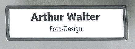 DURABLE Namensschilder schwarz 6.7 cm x 1.7 cm
