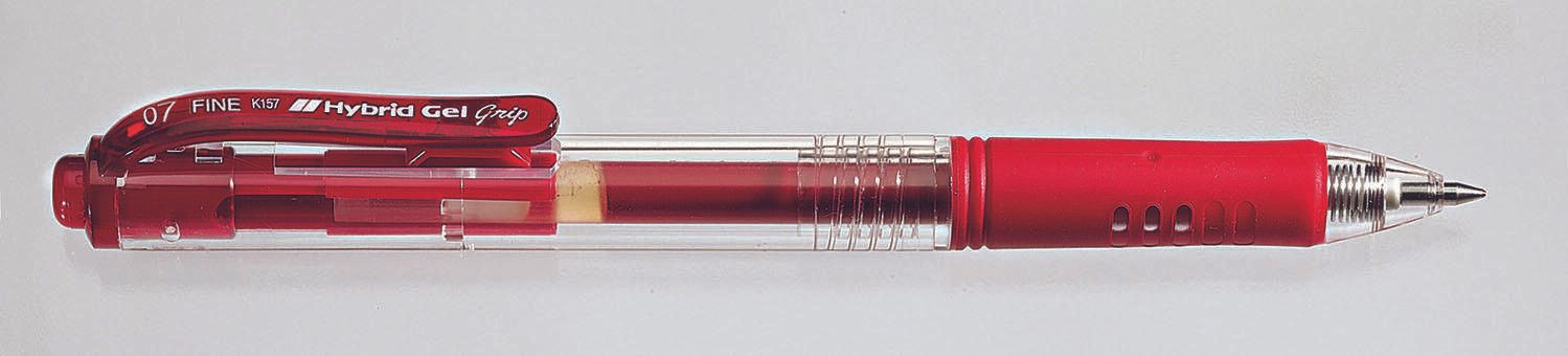 Pentel Hybrid Gel K 157 Gelschreiber 0.35 mm, Schreibfarbe: Rot