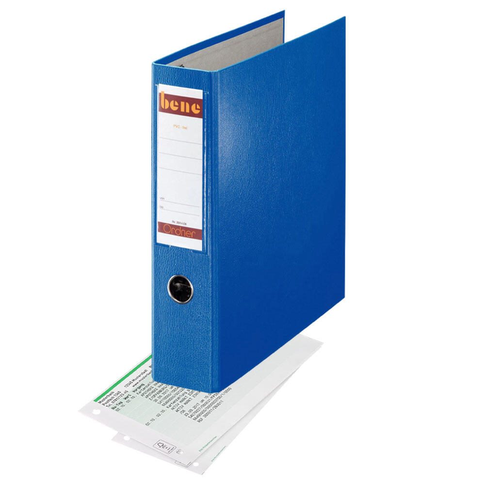 bene Doppelordner 2x A5 quer Karton blau