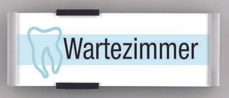 DURABLE Türschild 14,9 x 5,25 cm silber