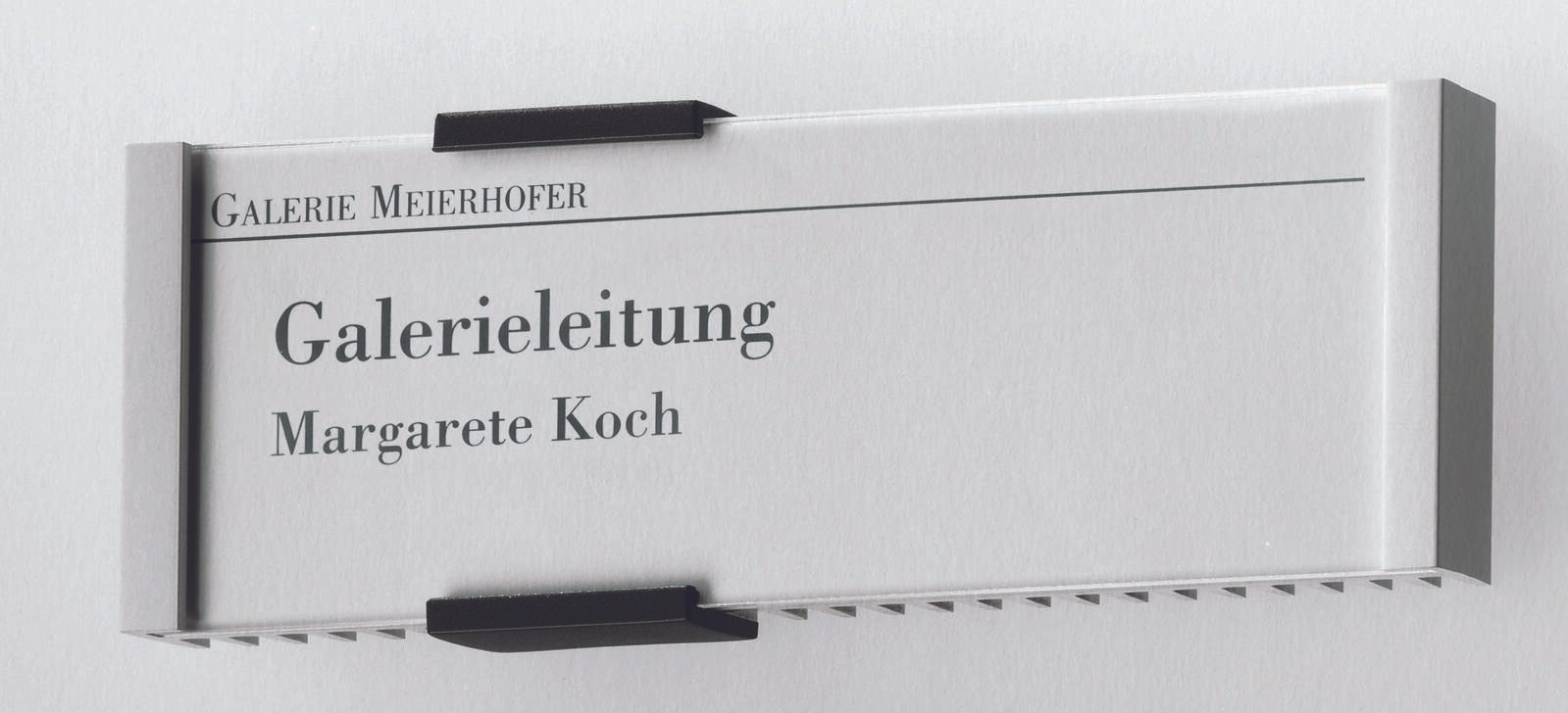 DURABLE Türschild 14,9 x 5,25 cm silber