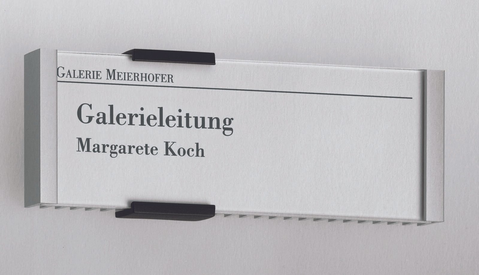 DURABLE Türschild 14,9 x 5,25 cm silber